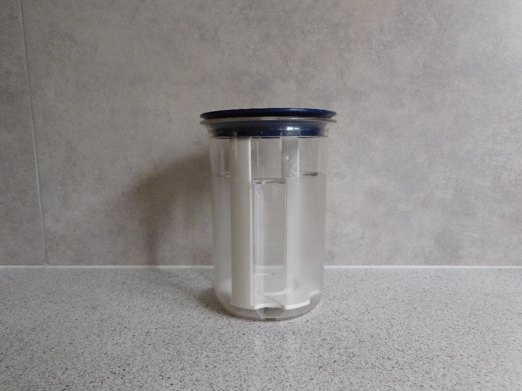 Tupperware Exclusieve Zuurpot Indigo 14 cm, Huis en Inrichting, Keuken | Tupperware, Gebruikt, Zuurpot, Blauw, Ophalen of Verzenden