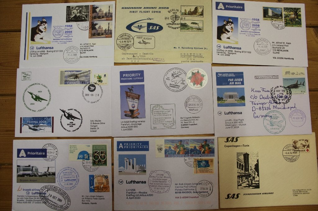 brieven luchtpost, Postzegels en Munten, Ophalen of Verzenden, Envelop