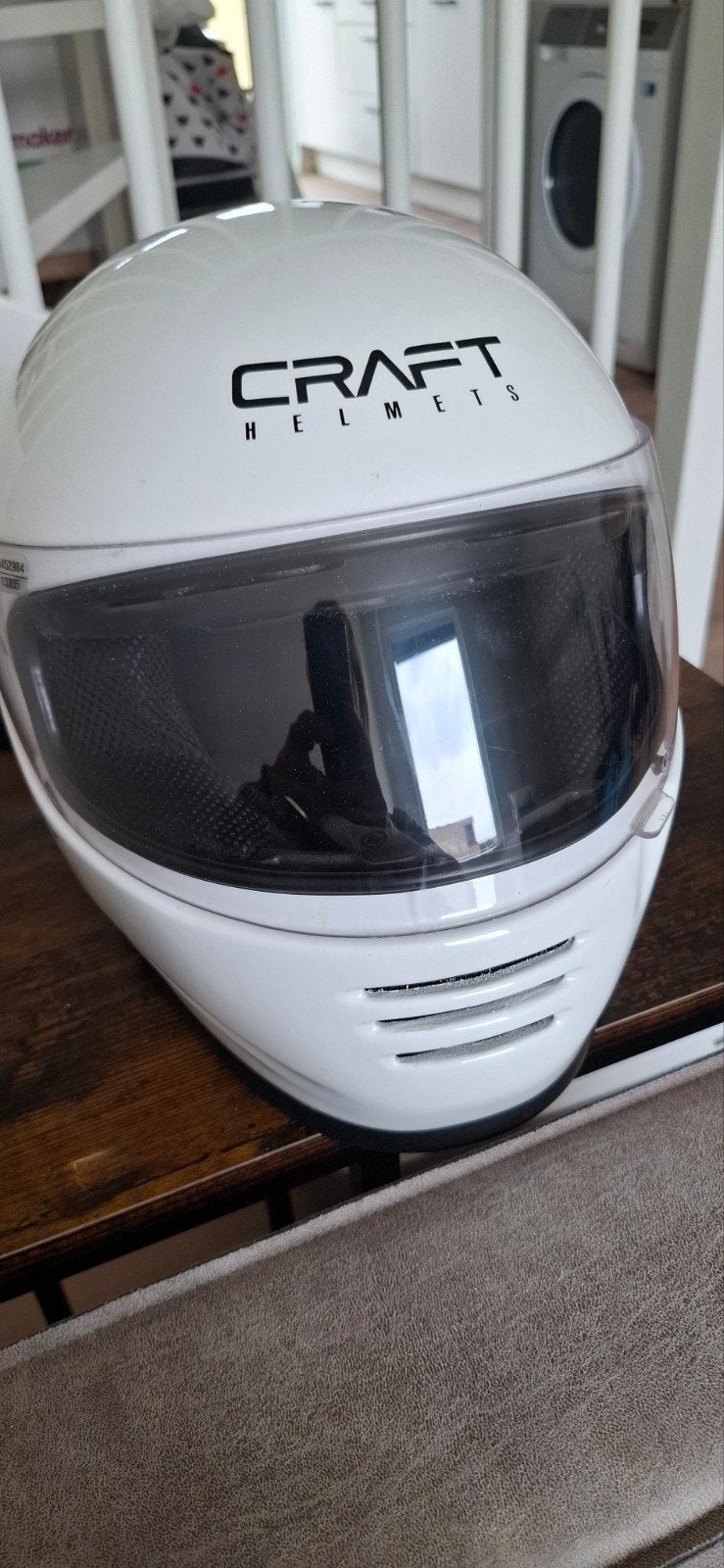 Craft Integraalhelm - Wit - Zo goed als nieuw, Motoren, Overige merken, Heren, Ophalen of Verzenden, Integraalhelm