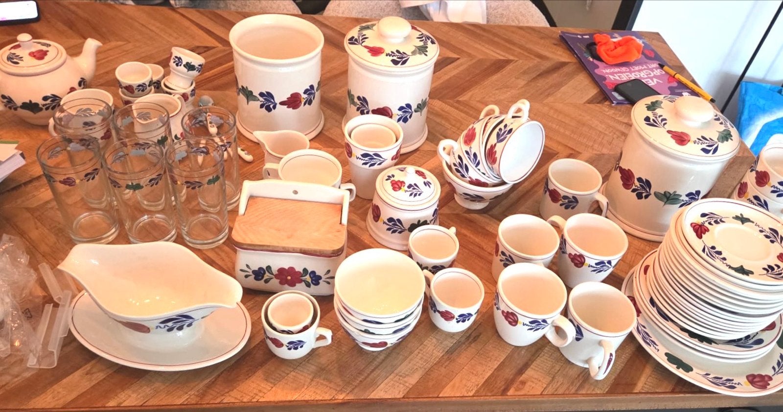 Groot Boerenbont servies, Ophalen, Gebruikt, Overige merken, Keramiek