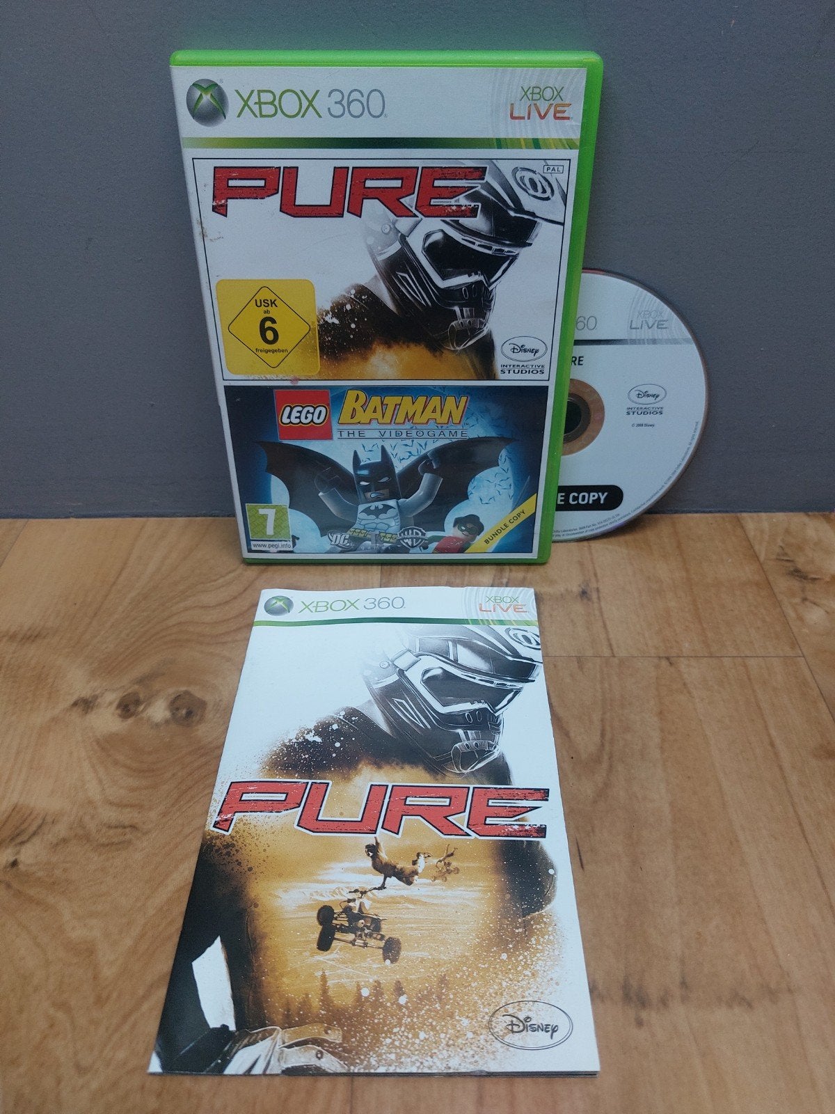 Pure / LEGO Batman (XBOX 360) Bundle, Avontuur en Actie, 2 spelers, Ophalen of Verzenden, Zo goed als nieuw