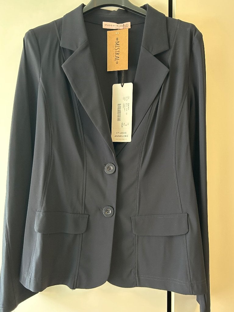 Studio Anneloes Clear blazer donkerblauw maat S nieuw, Kleding | Dames, Jasjes, Kostuums en Pakken, Studio Anneloes, Blauw, Nieuw