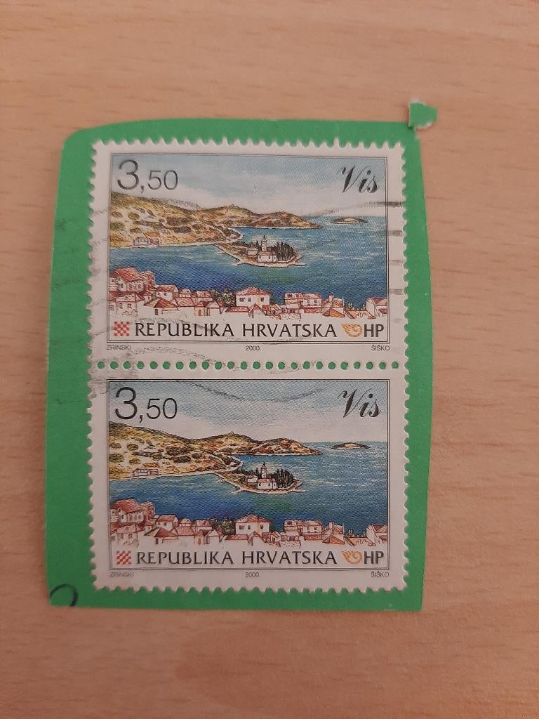 Kroatië eiland Vis, Verzenden, Overige landen, Gestempeld