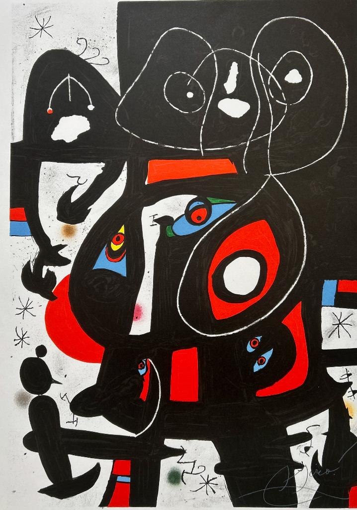 Zeefdruk/prent Joan Miro - La Métamorphose, Verzenden