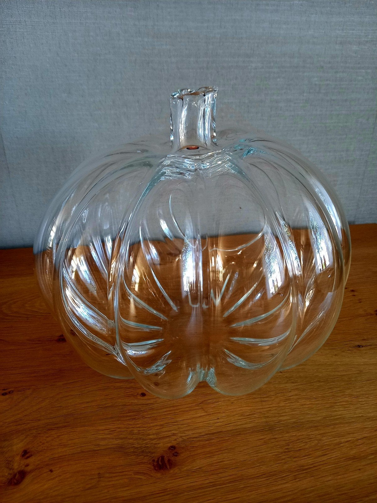 Glazen pompoen decoratie, Glas, Ophalen, Zo goed als nieuw