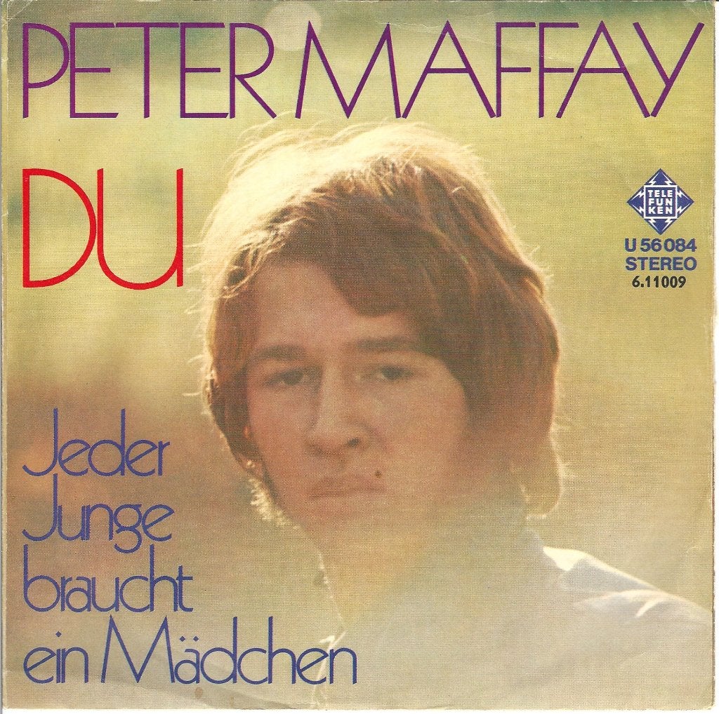 PETER MAFFAY 45T SINGLE: DU, Cd's en Dvd's, Ophalen of Verzenden, Gebruikt, Pop