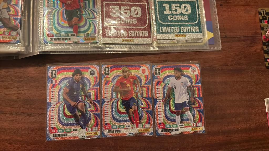 Panini wk 26 limited edition 3x, Ophalen of Verzenden, Zo goed als nieuw, Buitenlandse clubs, Poster, Plaatje of Sticker