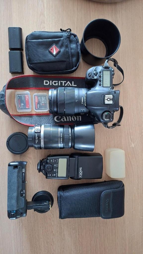 complete foto-uitrusting CANON EOS 7D met fototas, Ophalen, Gebruikt, Spiegelreflex, Canon