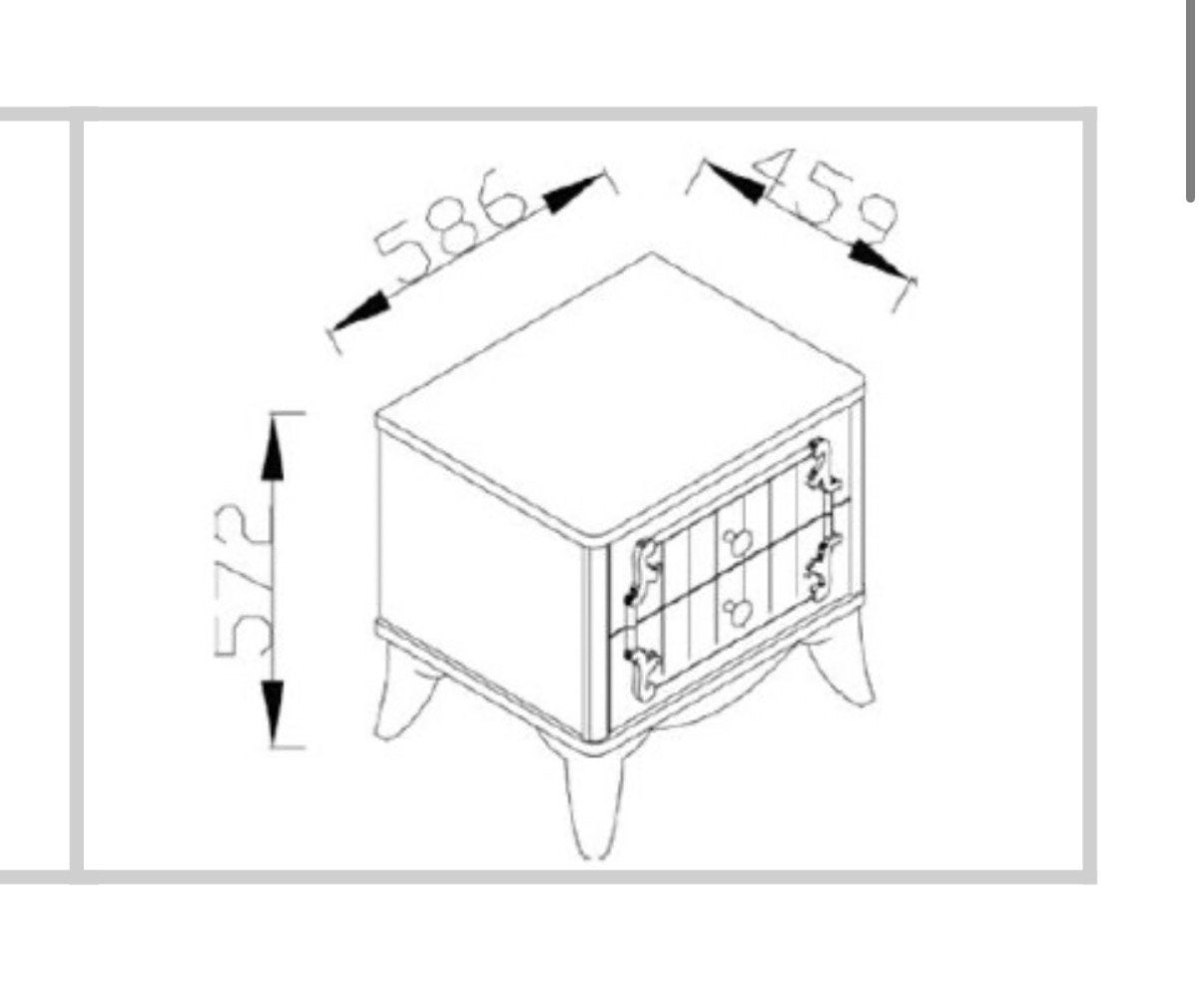 Nachtkastje romance bedmodel istikbal, Ophalen of Verzenden, 25 tot 50 cm, 50 tot 100 cm, Minder dan 100 cm