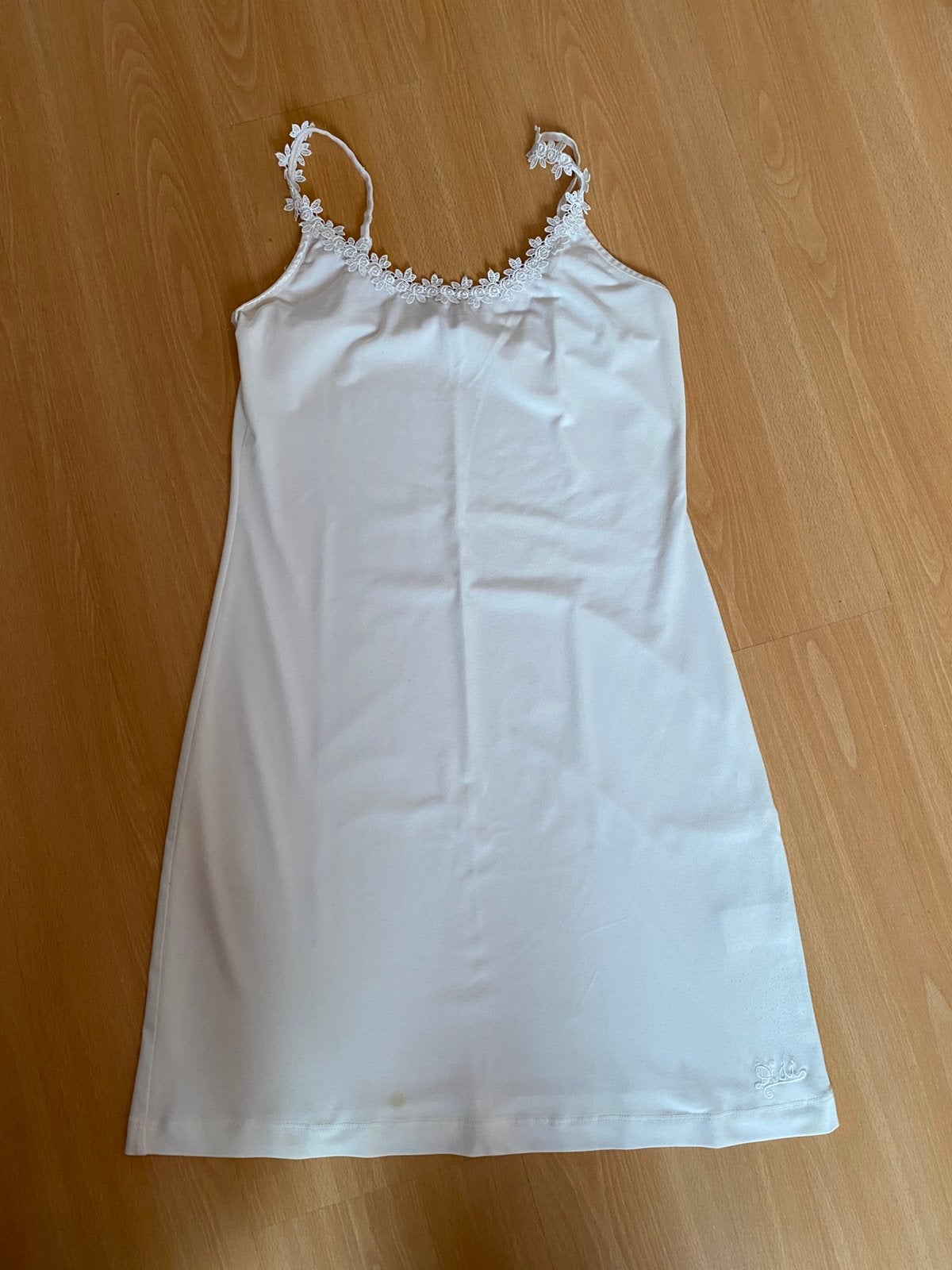Didi korte Slipdress / Onderjurk mt. M ecru kleurig, Kleding | Dames, Maat 38/40 (M), Wit, Ophalen of Verzenden, Zo goed als nieuw