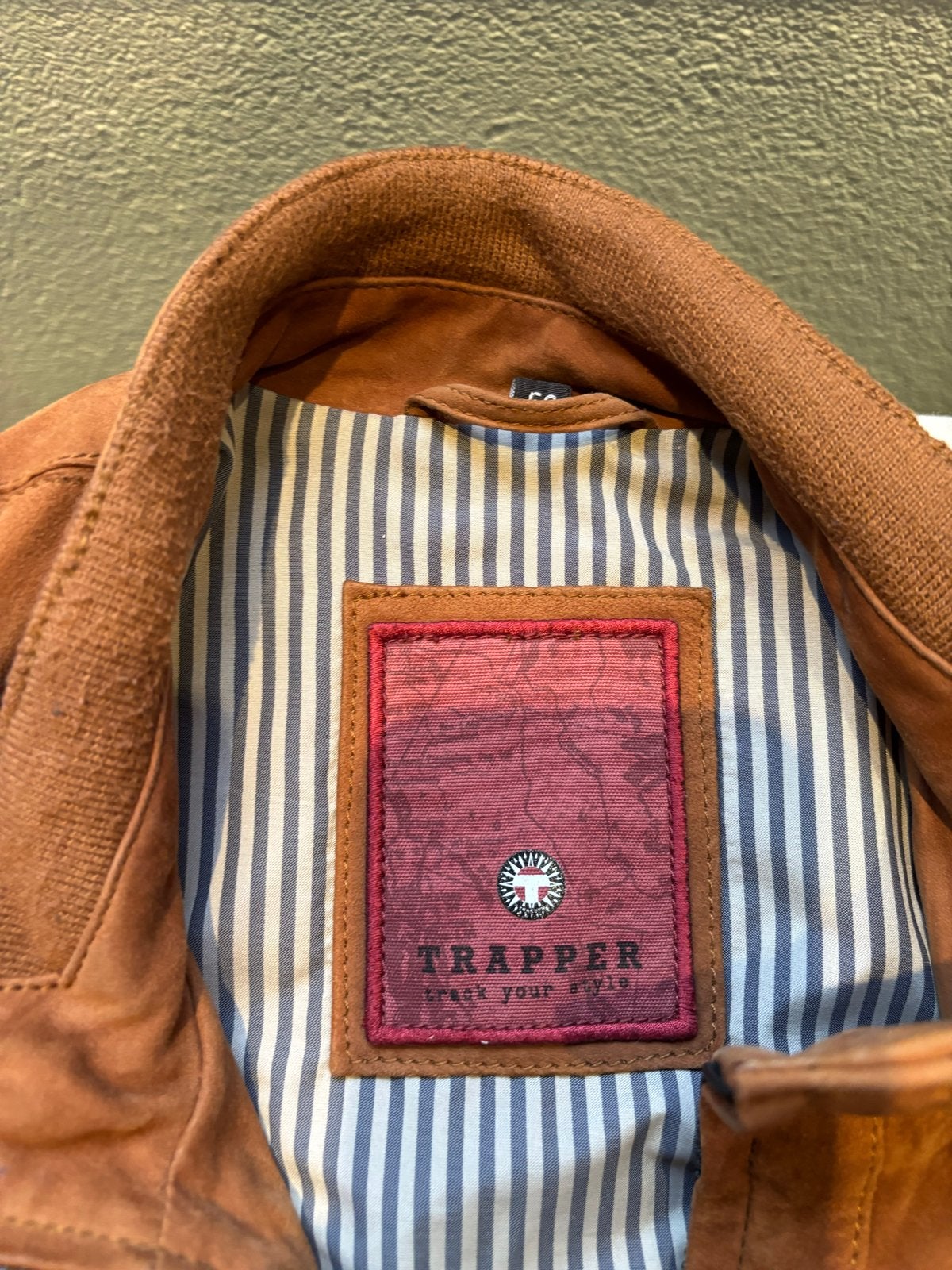 Trapper suède herenjack - Maat 52, Kleding | Heren, Ophalen of Verzenden, Zo goed als nieuw, Maat 52/54 (L), Bruin