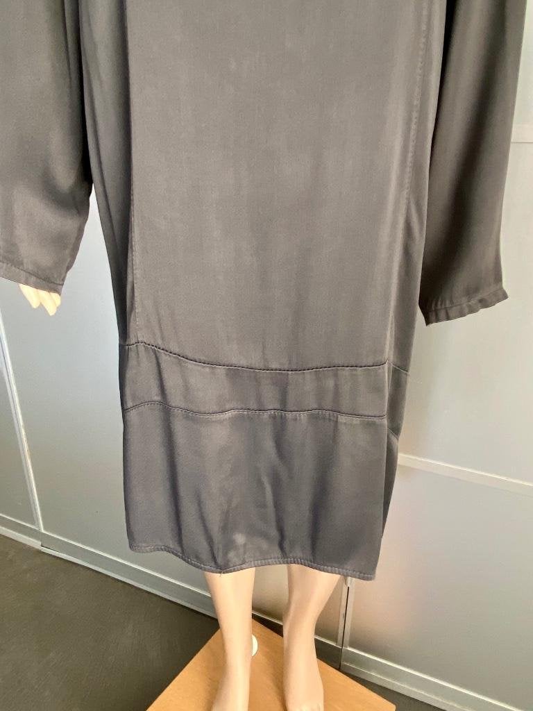 i171 Transfer maat L=42/44 jurk jurkje lang tuniek grijs, Kleding | Dames, Maat 42/44 (L), Ophalen of Verzenden, Zo goed als nieuw