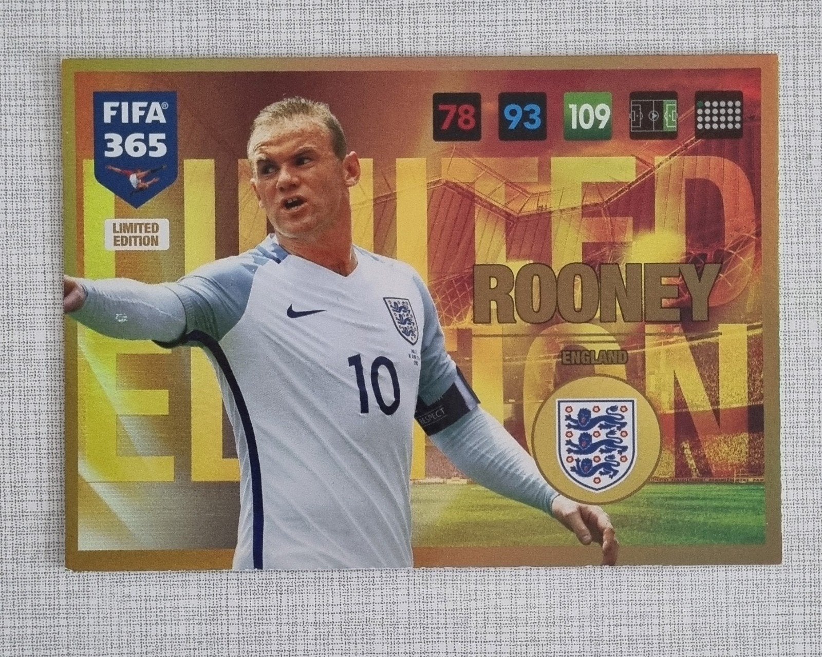 FIFA 365 Limited Edition Wayne Rooney Spelerskaart, Verzenden, Zo goed als nieuw, Buitenlandse clubs, Spelerskaart