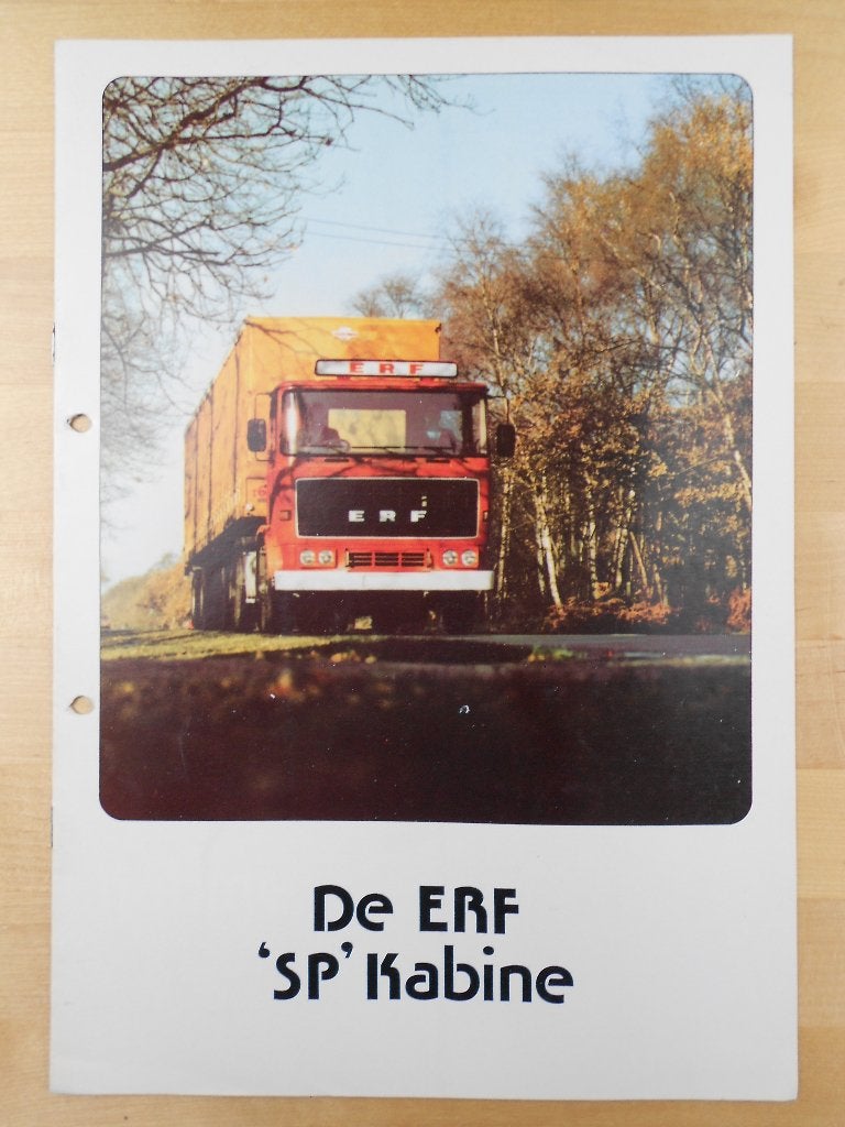ERF SP Cabine Brochure ca 1978, Ophalen of Verzenden, Zo goed als nieuw, Overige merken, ERF