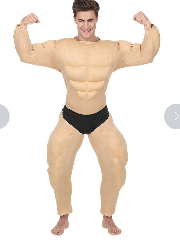 Maat L bodybuilding pak/vrijgezellenfeest, Maat 36 t/m 42, Ophalen of Verzenden, Nieuw, Materiaal