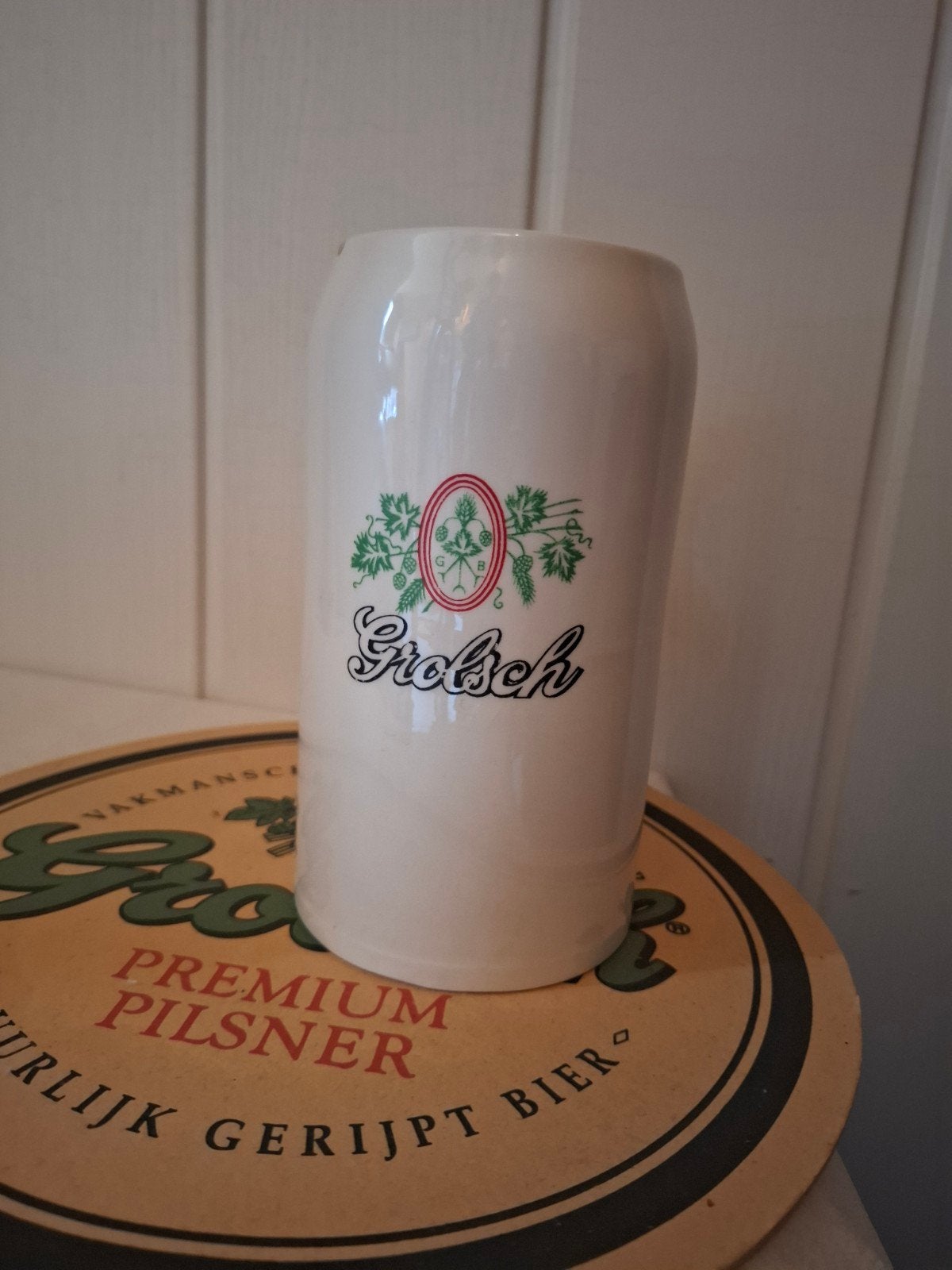 Grolsch bierpul steen, Ophalen of Verzenden, Gebruikt, Pul(len), Grolsch