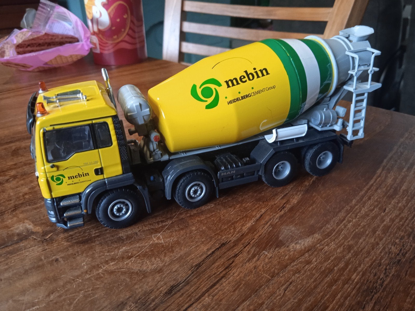 mebin betonmixer man, Ophalen of Verzenden, Bus of Vrachtwagen, Lion Toys