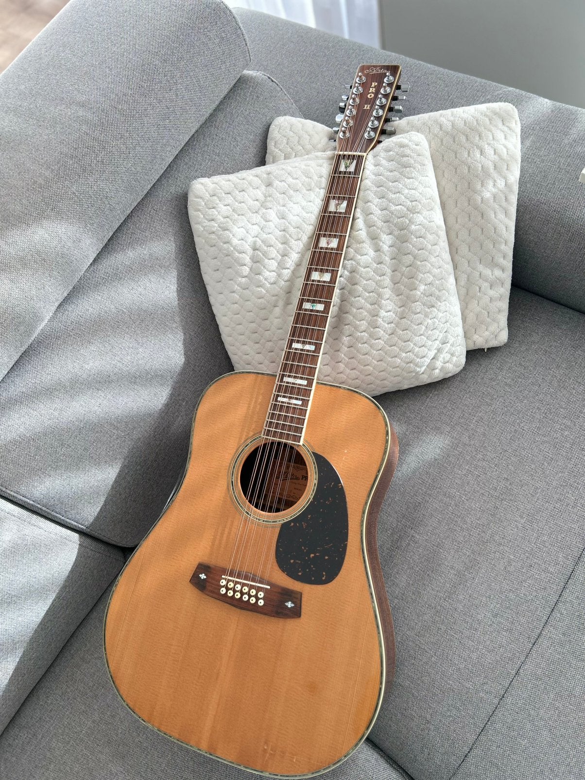 1980S ARIA PRO II PW-65-12 (12string), Ophalen of Verzenden, Zo goed als nieuw, Western- of Steelstringgitaar