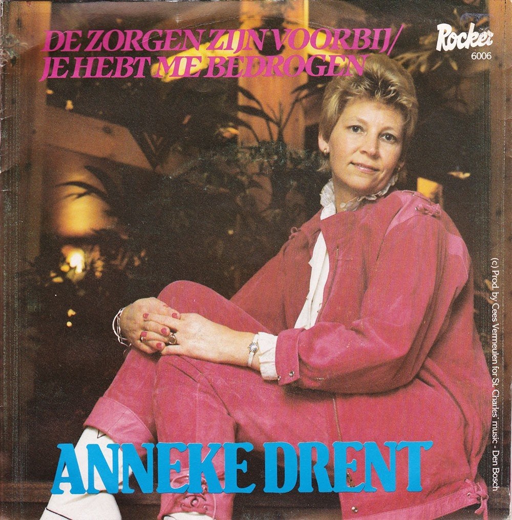 Anneke Drent - De Zorgen Zijn Voorbij 7", Ophalen of Verzenden, Zo goed als nieuw, 7 inch, Nederlandstalig