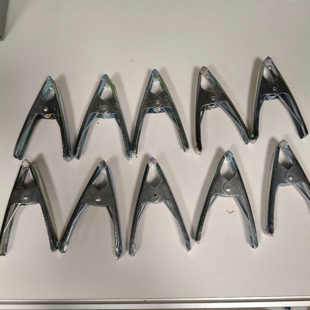 Veerklem - Spring Clamp 15 cm set van 10, Ophalen, Zo goed als nieuw, Overige typen