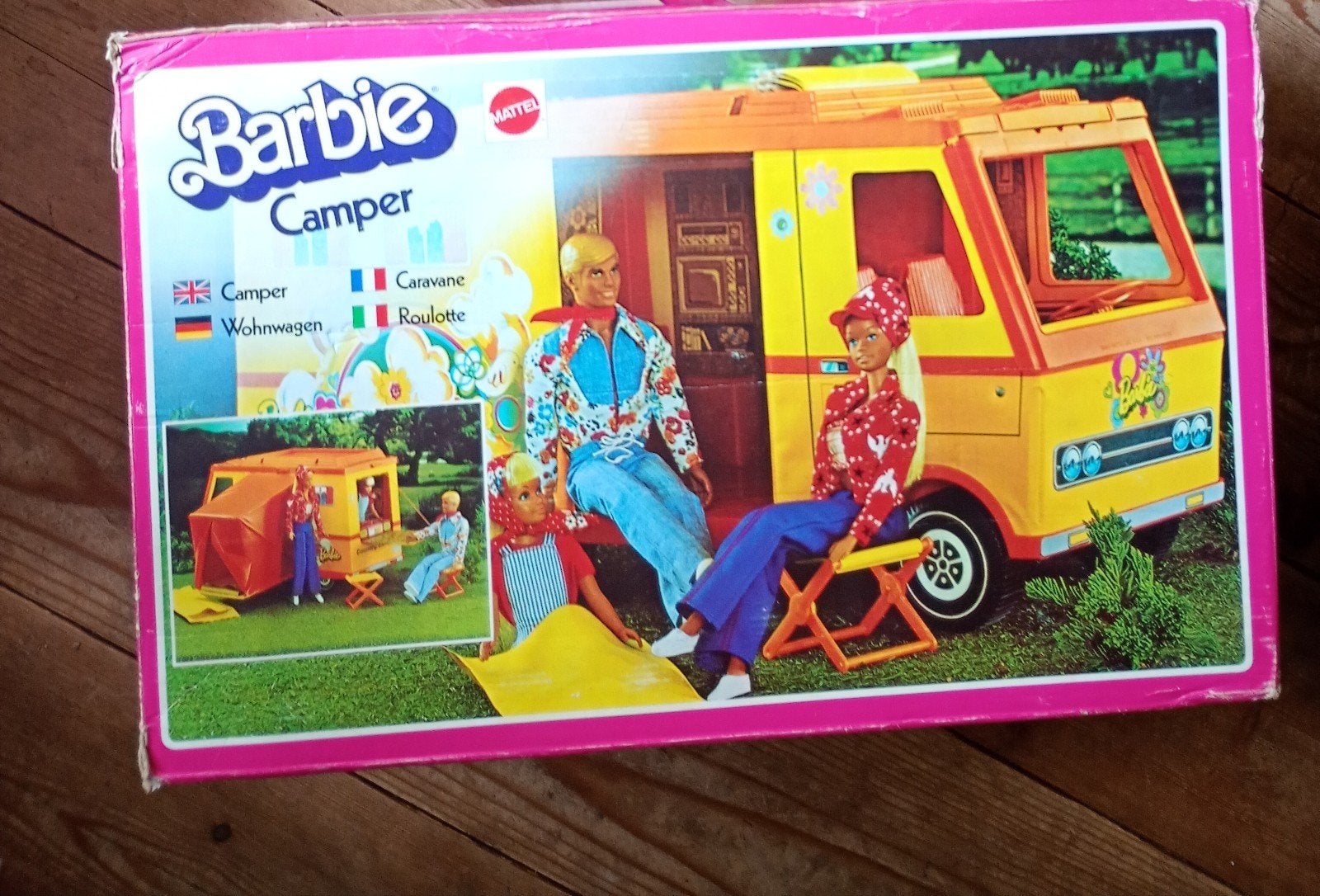 Vintage Barbie Country Camper (1974) met accessoires, Ophalen of Verzenden, Gebruikt, Meisje