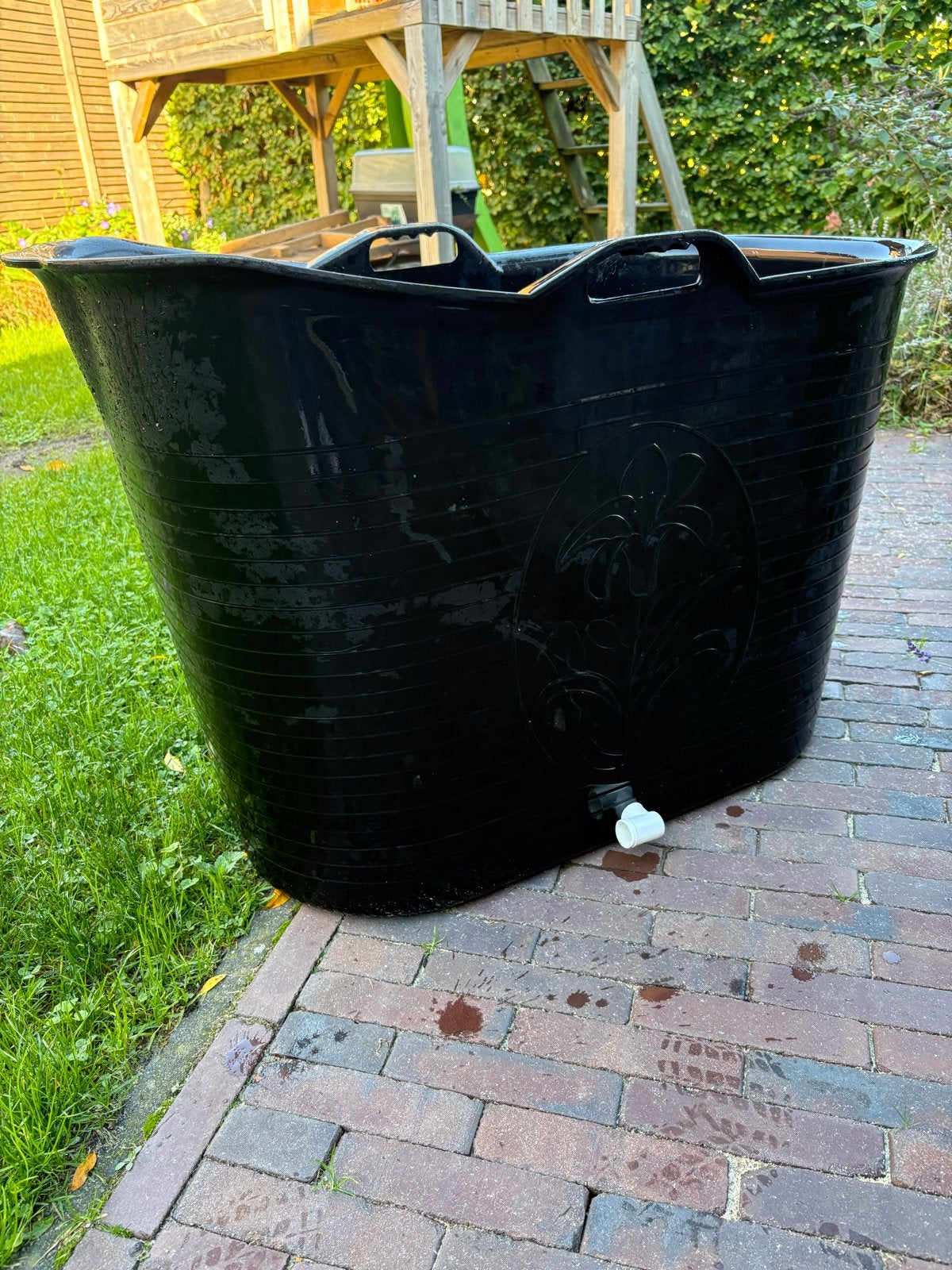 Volwassen hoog bad met afvoer en stop (bath bucket), Ophalen, Gebruikt