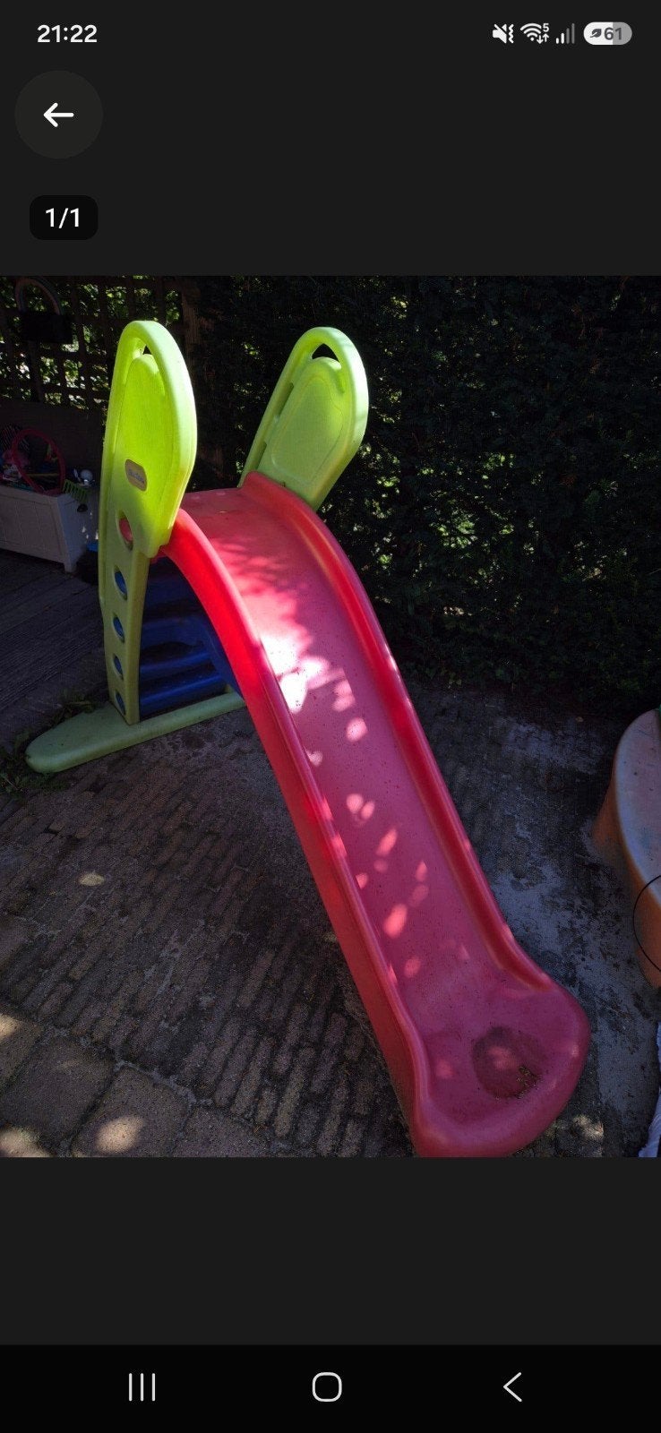 Leuke rode glijbaan voor kinderen, Ophalen, Gebruikt, Glijbaan