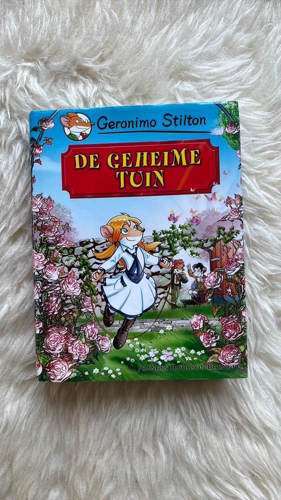 Geronimo Stilton - De geheime tuin, Boeken, Fictie algemeen, Geronimo Stilton, Ophalen of Verzenden, Zo goed als nieuw