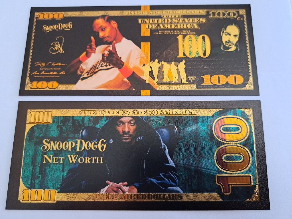 GOUDFOLIE BILJET - MUZIEK SNOOP DOGG, Ophalen of Verzenden, Nieuw, Foto of Kaart
