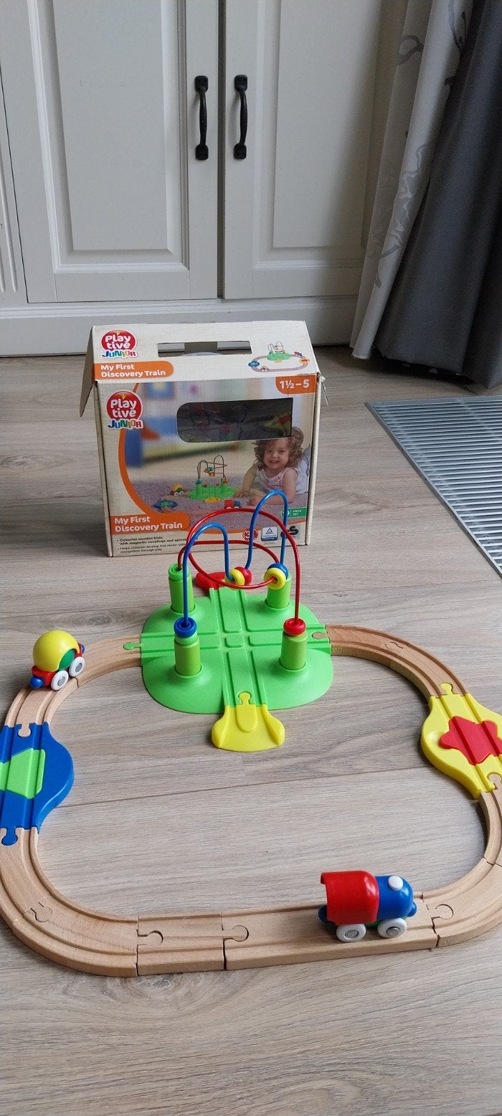 Houten treinbaan playtive, Ophalen of Verzenden, Zo goed als nieuw