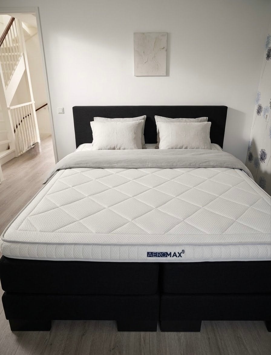 Swiss Sense boxspring 180x200, Ophalen, Gebruikt, Zwart, Tweepersoons