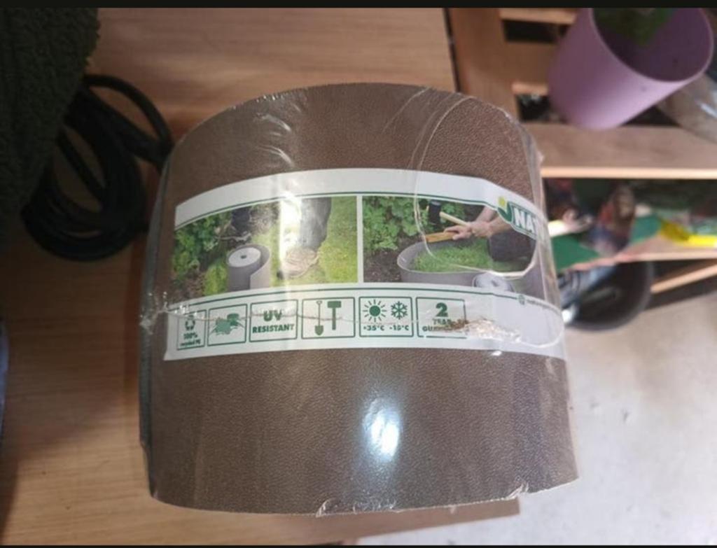 Nieuw in pak: nature borderrand 10 meter, Ophalen, Kunststof, Minder dan 25 cm, Border