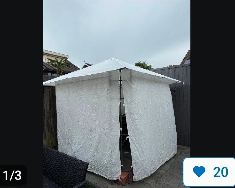 gezocht!! Waterdichte tent 3x3, Ophalen of Verzenden, Gebruikt