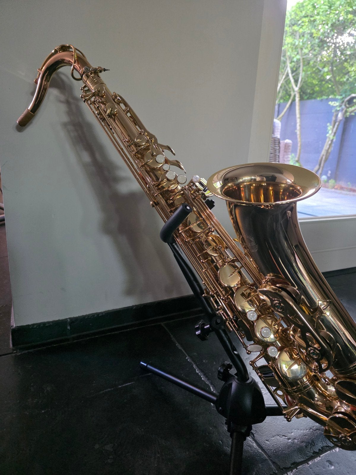 Tenorsaxofoon Chateau, Ophalen of Verzenden, Gebruikt, Tenor, Met koffer