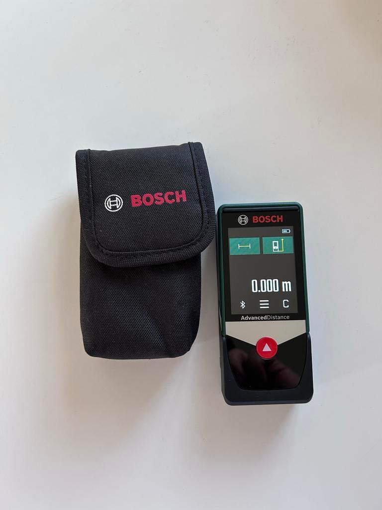 Bosch AdvancedDistance Laser Afstandsmeter, Doe-het-zelf en Verbouw, Meetapparatuur, Ophalen of Verzenden, Zo goed als nieuw, Afstand