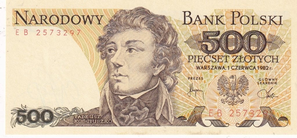 Polen 500 zloty 1-6-1982, Verzenden, Polen, Los biljet