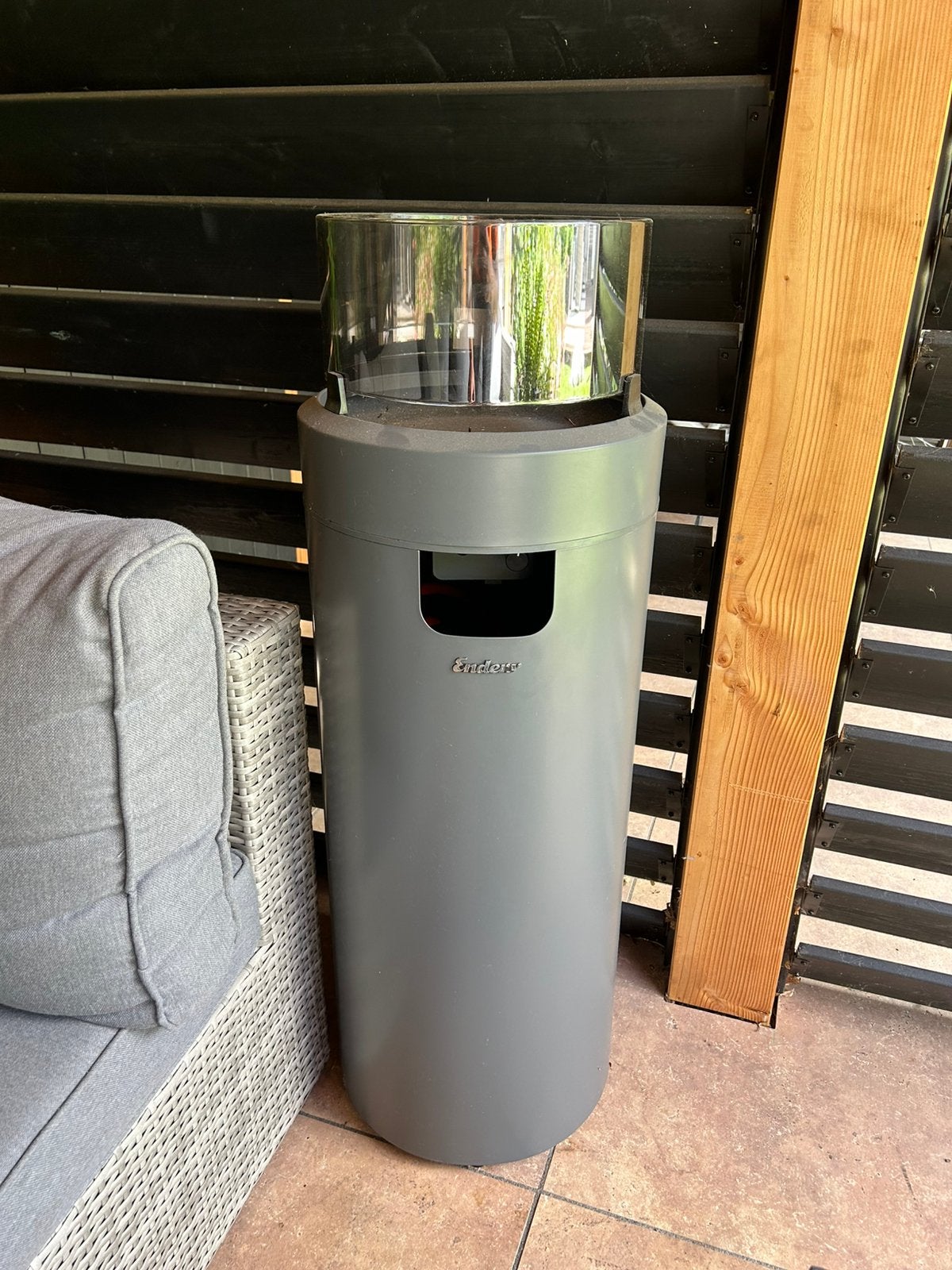 Enders Nova Led L terrasverwarmer grijs, Tuin en Terras, Ophalen, Zo goed als nieuw, Gas, Vloer