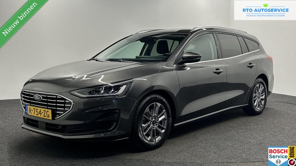 Ford Focus Wagon 1.0 EcoBoost Hybrid Titanium Style CARPLAY, Stof, Gebruikt, Met garantie (alle), Origineel Nederlands
