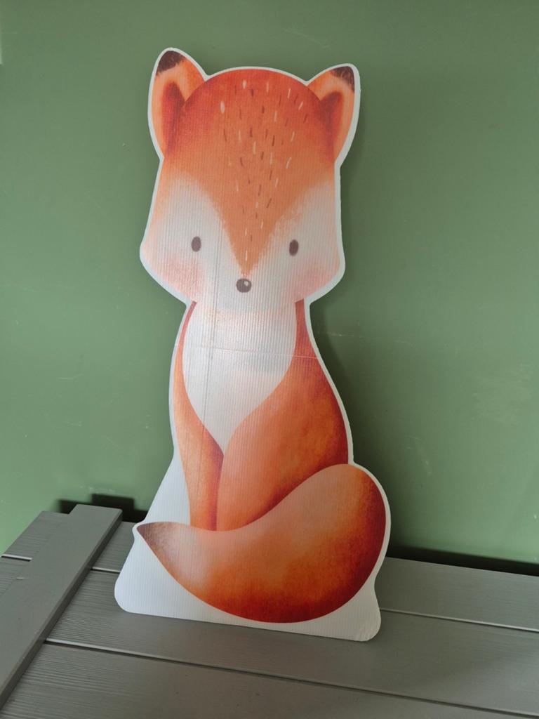 Leuke vossen decoratie voor kinderkamer of feestje, Ophalen of Verzenden, Gebruikt