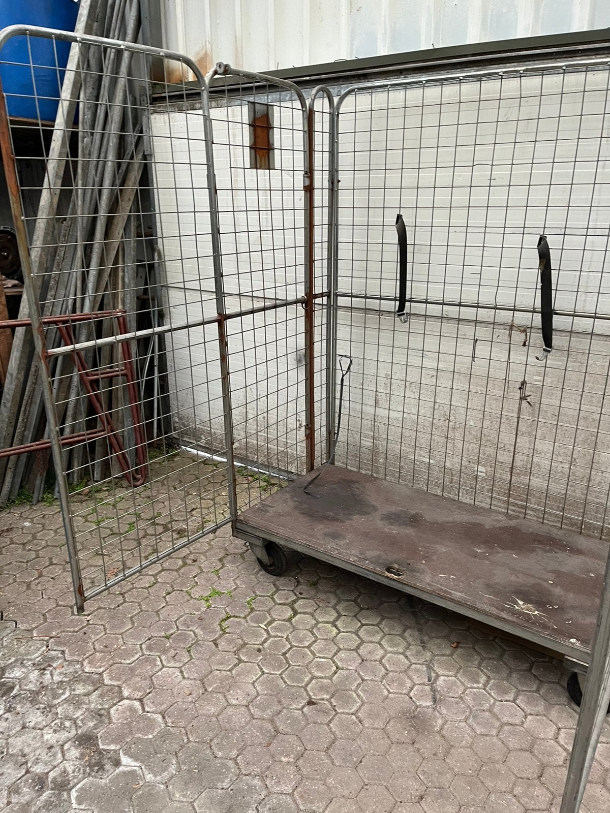 Openhaardhout-opslag-box-gaasbox, Tuin en Terras, 6 m³ of meer, Ophalen, Eikenhout