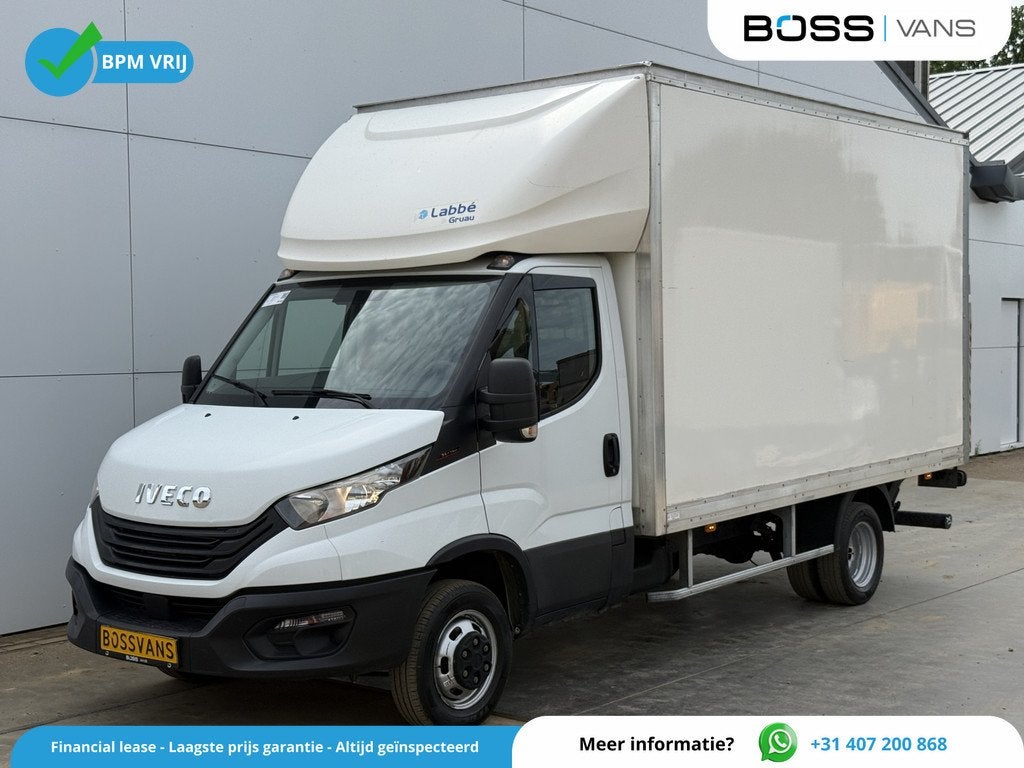 Iveco Daily 35C16 3.0 160pk Laadklep Bakwagen Dubbellucht Cl, Auto's, Zwart, 4 cilinders, Iveco, 160 pk