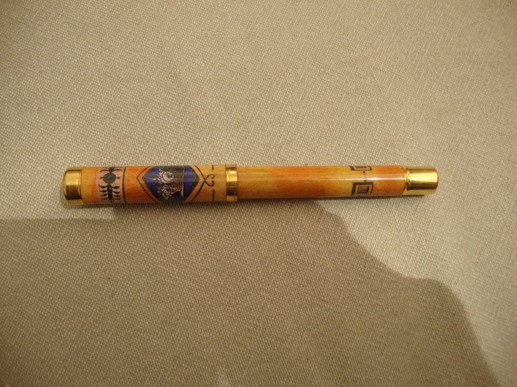 Waterman Lady Anastasia balpen okergeel goudkleurig, Ophalen of Verzenden, Gebruikt, Balpen, Waterman