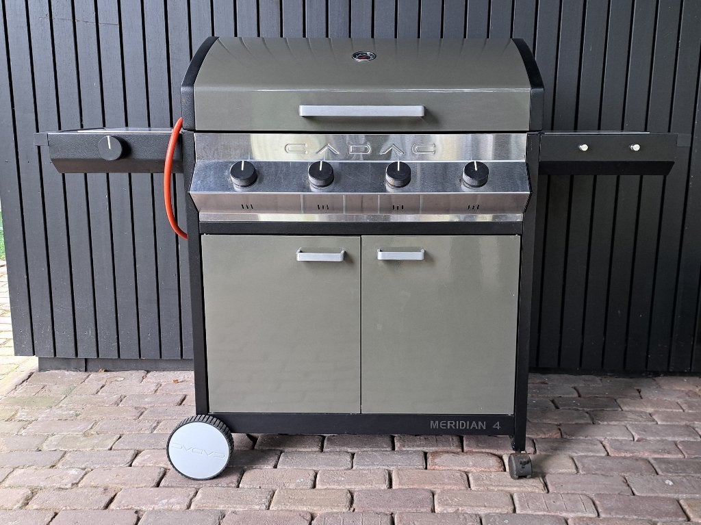 Cadac Meridian 4 Gasbarbecue met hoes en accessoires, Ophalen, Gebruikt, Cadac