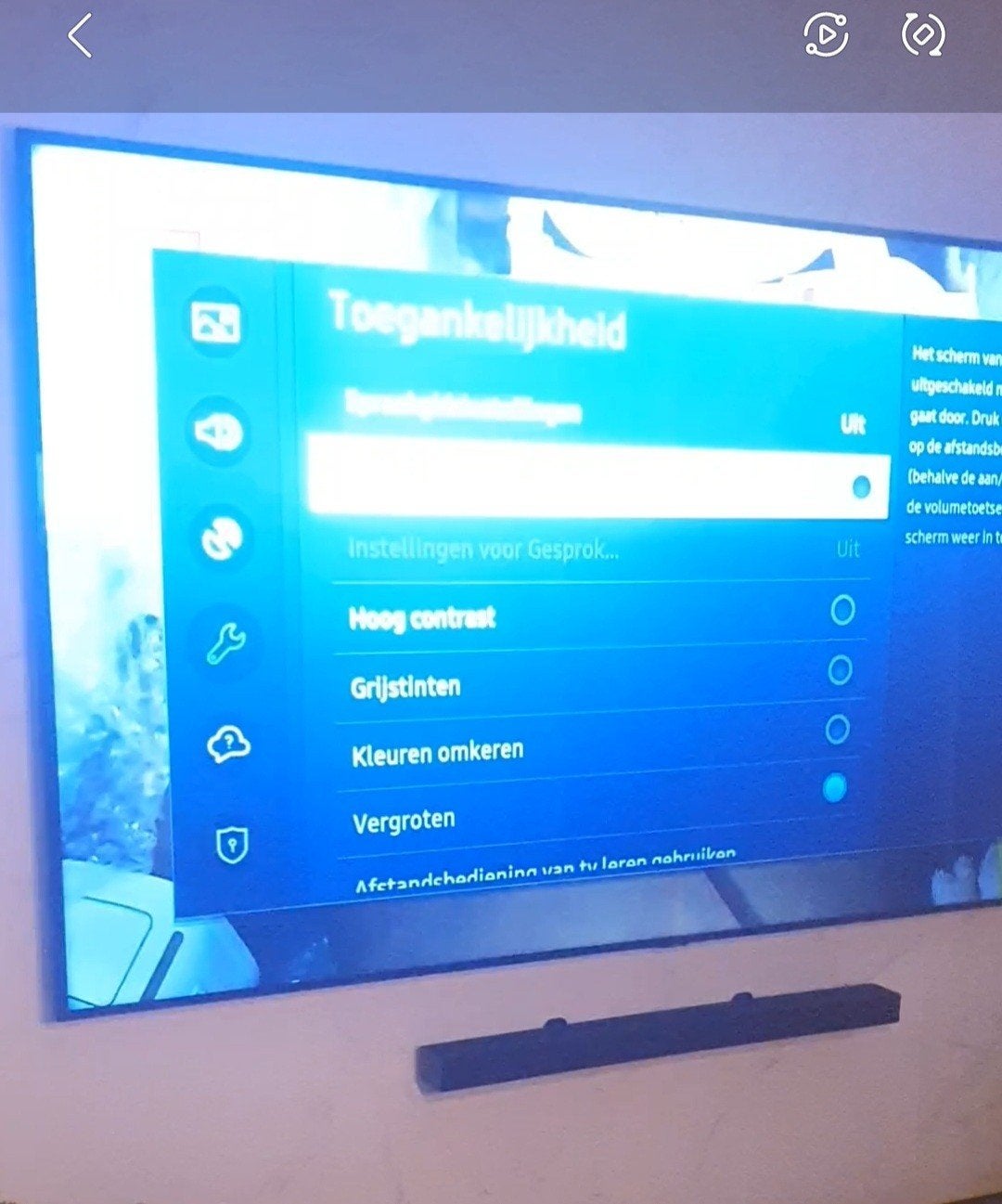 Samsung Crystal 86 smart TV. Zie beschrijving LET OP DEFECT!, Ophalen, LED, 50 Hz, Samsung