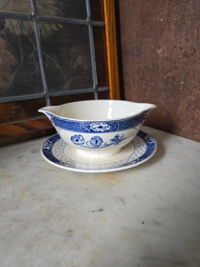 Juskom butterflij servies societe ceramique maestricht, Ophalen of Verzenden