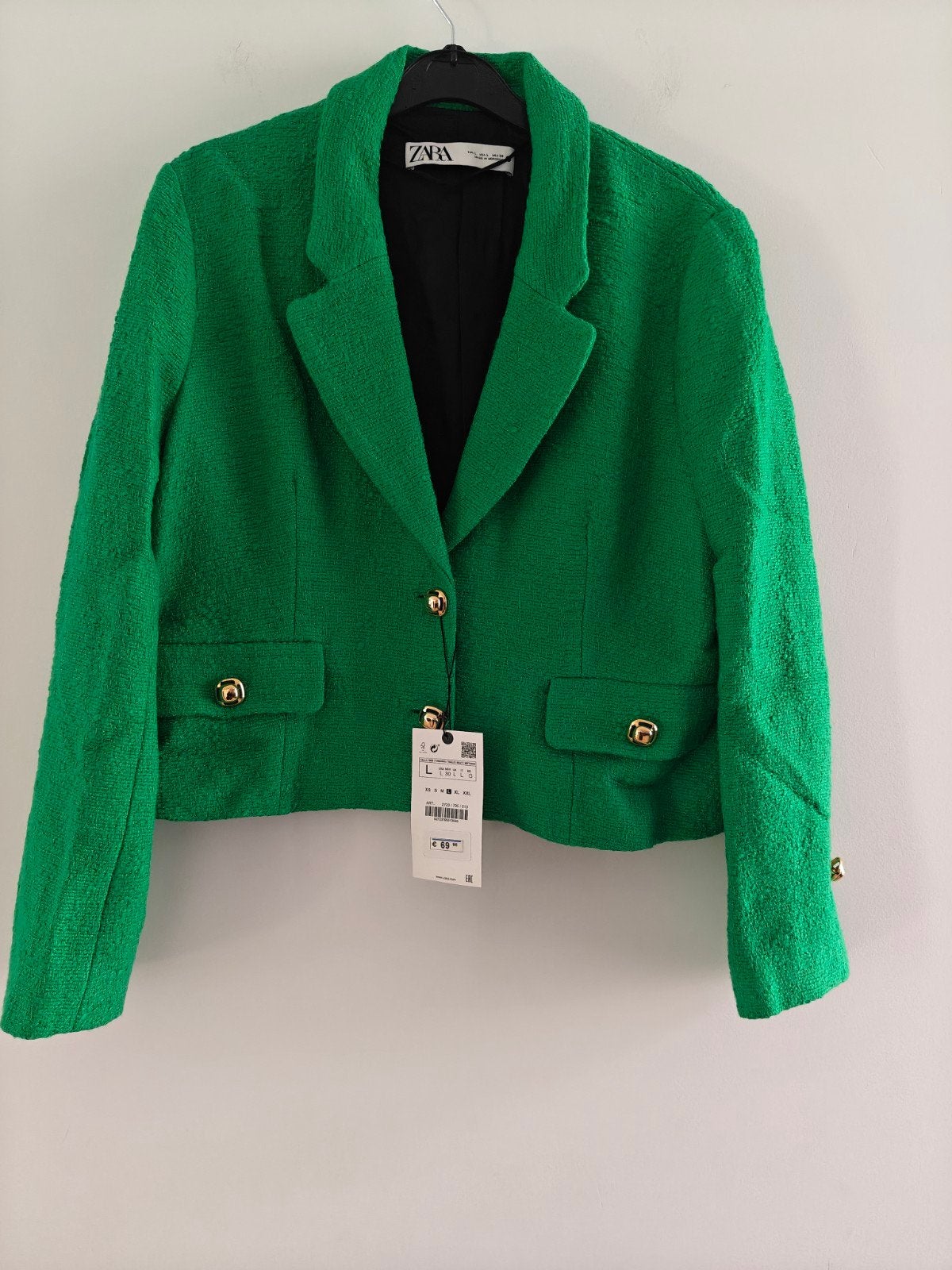 ZARA blazer met structuur mt. M, Maat 38/40 (M), Verzenden, Zara, Nieuw