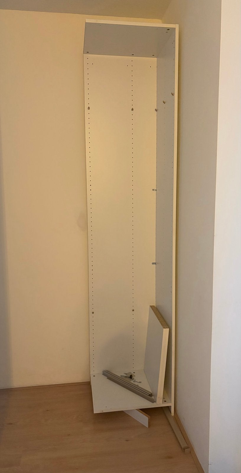 Ikea Pax hoekelement (oude versie) met kledingroede en plank, Ophalen, Met plank(en), 200 cm of meer, 50 tot 100 cm