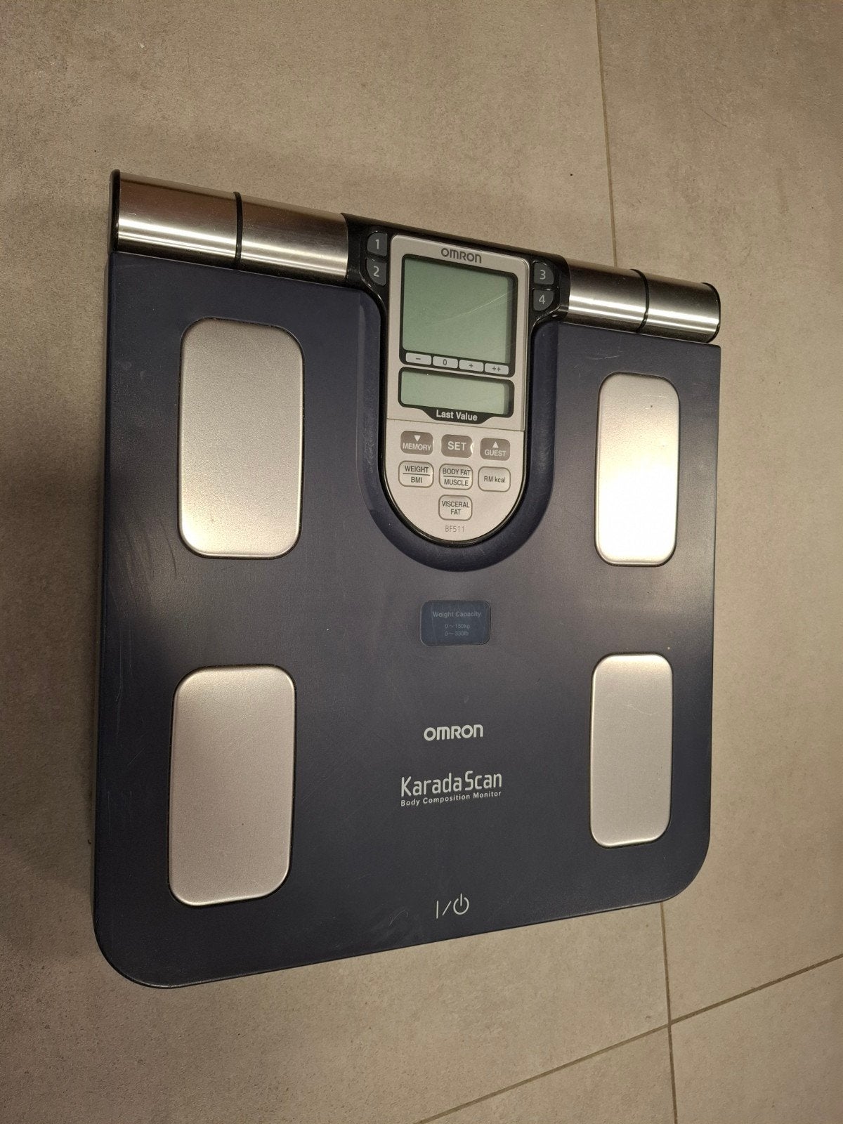 Omron Karada Scan Personenweegschaal, Gebruikt, 1 tot 500 gram, 100 kg of meer, Ophalen of Verzenden