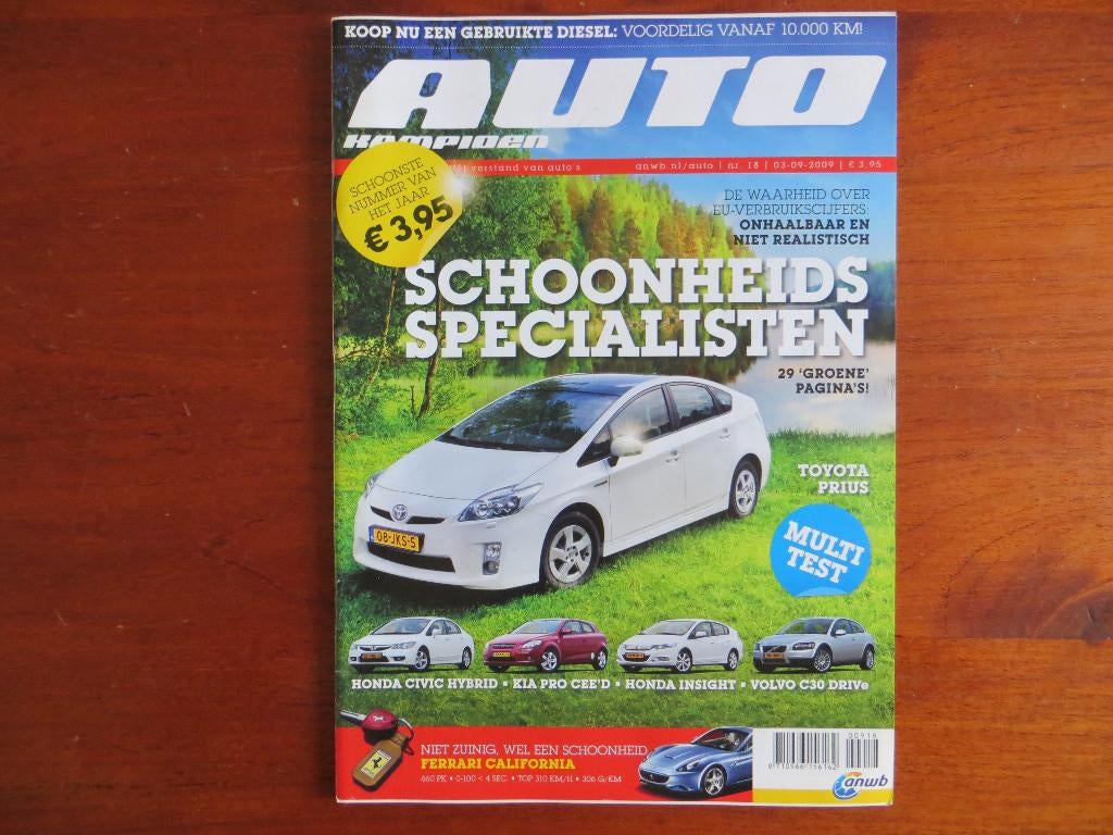 Autokampioen 18 2009 Honda Civic Hybrid, Kia Pro Cee’d, Ophalen of Verzenden, Nieuw, Honda