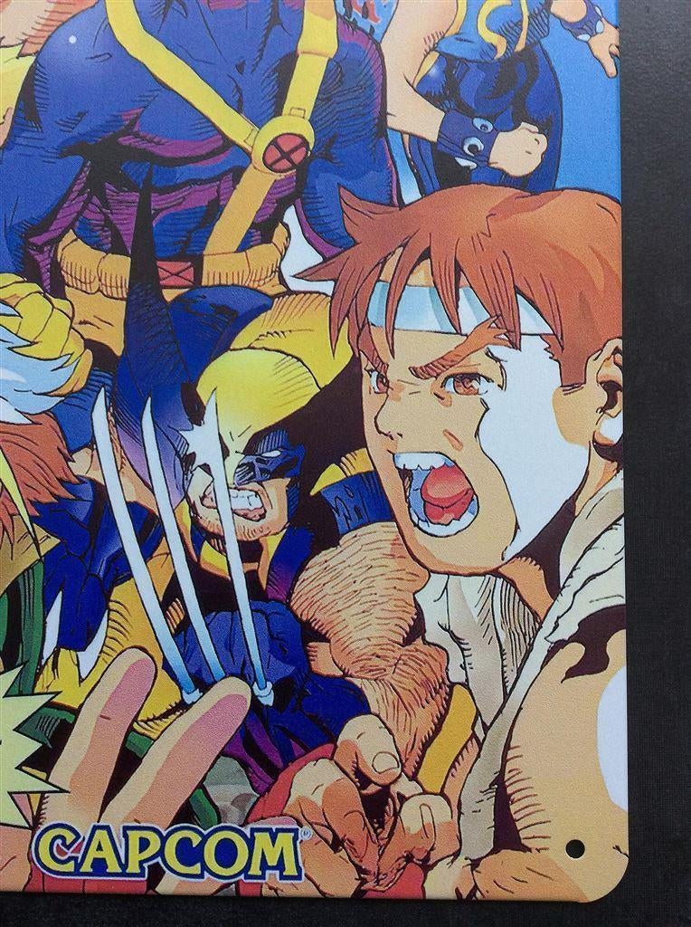Marvel Xmen vs Street Fighter CAPCOM Metal Wandbord, Spelcomputers en Games, Games | Overige, Vechten, 1 speler, Nieuw, Ophalen of Verzenden